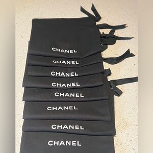 Chanel shoe black dust bag bundle 8 x 12